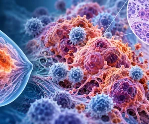Rappresentazione medico-scientifica di pancreas e polmoni per lo studio del farmaco daraxonrasib in oncologia